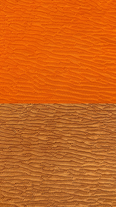 Orange / Cocoa in Crinkle